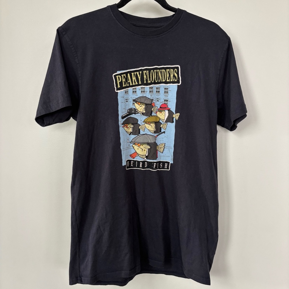 Weird Fish Peaky Flounders Tshirt‎ Size S